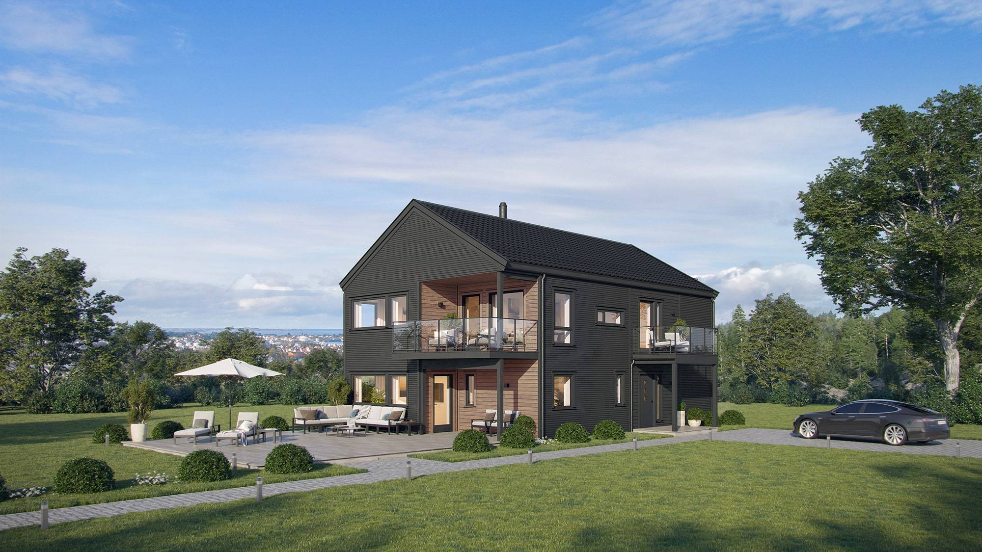 Husmodellen Nevie med utleiedel fra ABChus